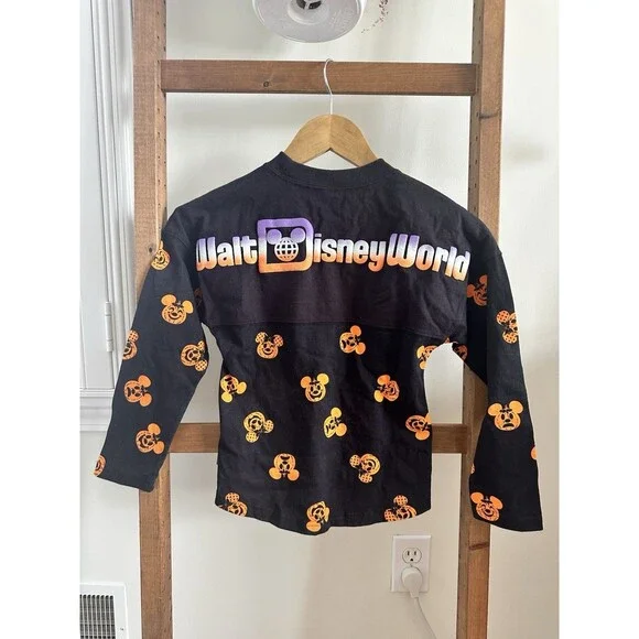 DISNEY HAPPY HALLOWEEN SPIRIT JERSEY GLOW IN THE DARK KIDS SIZE Small - Picture 2 of 6